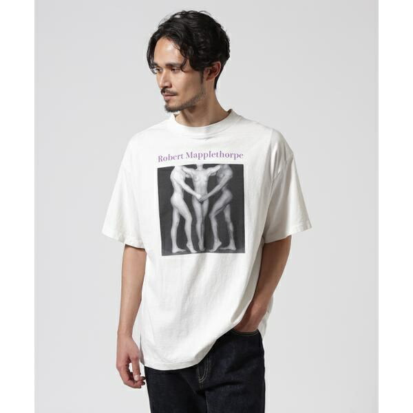 SAINT MICHAEL／セントマイケル／MT_SS TEE ／ EMBRACE WHITE／ロイヤルフラッシュ（ROYAL FLASH）