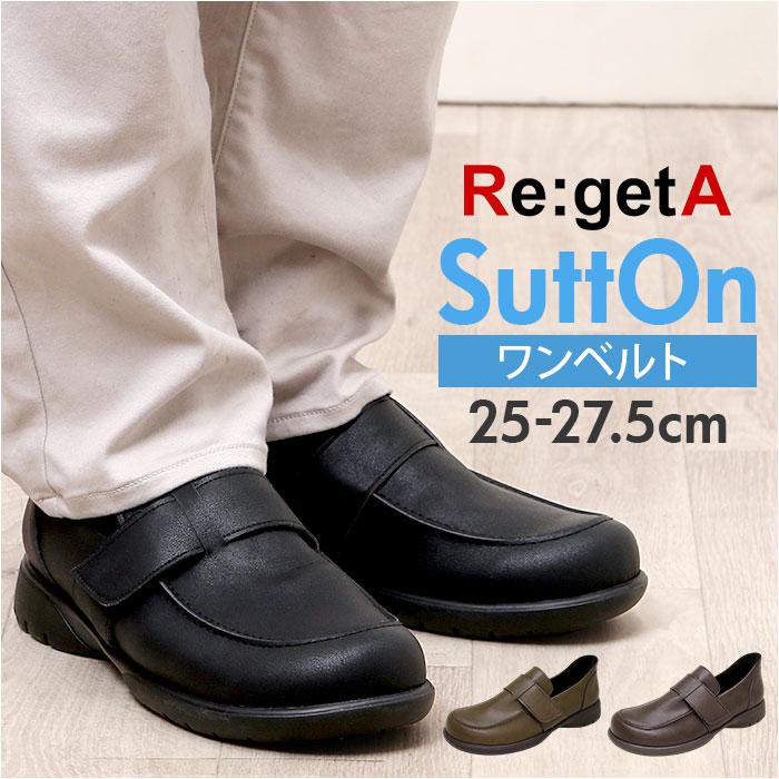 Re:getA リゲッタ スットオン ワンベルトシューズ R-402M／バックヤードファミリー（BACKYARD FAMILY）