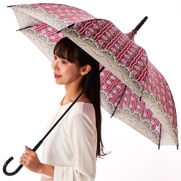 新品未使用品 ANNA SUI 長傘 パゴダ傘 バラ　ローズ 花柄 女っぽ 傘 未使用 アナスイ パゴダ 雨傘 長傘 UV 薔薇 刺繍 ブラック ANNASUI