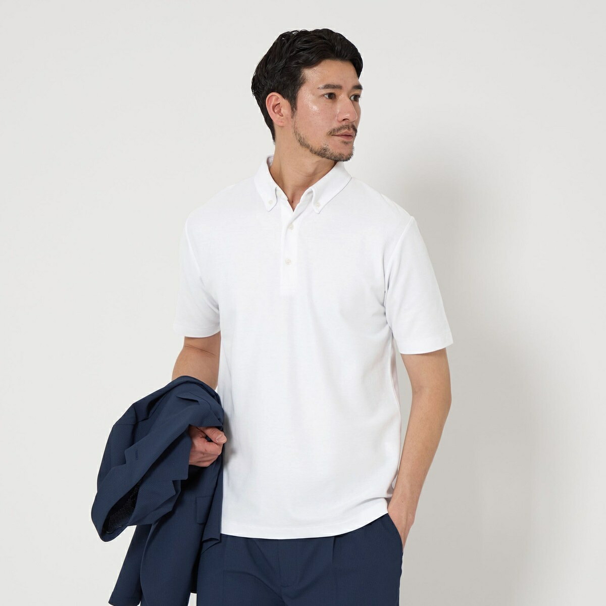 【WEB限定 WARDROBE SMART】ステイ クリーン ピケ BD ポロシャツ【抗菌・防臭】/ビューティー&ユース ユナイテッドアローズ(BEAUTY&YOUTH)
