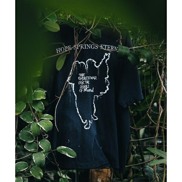 SAINT MICHAEL／セントマイケル／SS TEE ／ HOPE SPRING ／ BLACK／ロイヤルフラッシュ（ROYAL FLASH）