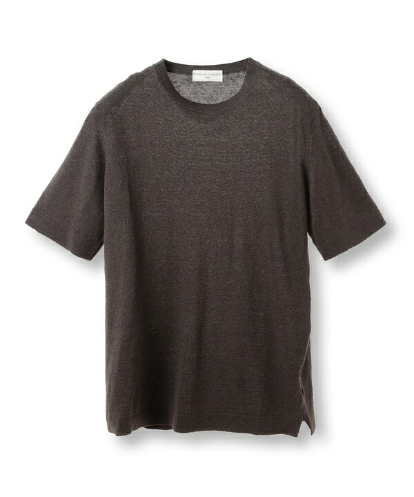 【FILIPPO DE LAURENTIIS/フィリッポ デ ローレンティス】綿麻ハイゲージニットT／メンズビギ（MEN'S BIGI）
