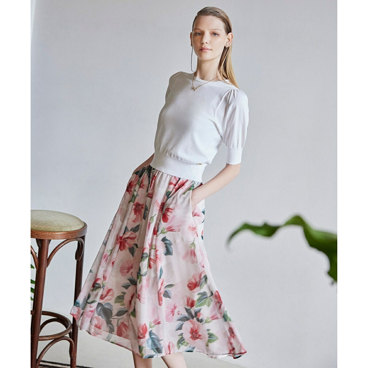 【消臭】FULL BLOOM PEONY SKIRT スカート／トッカ（TOCCA）
