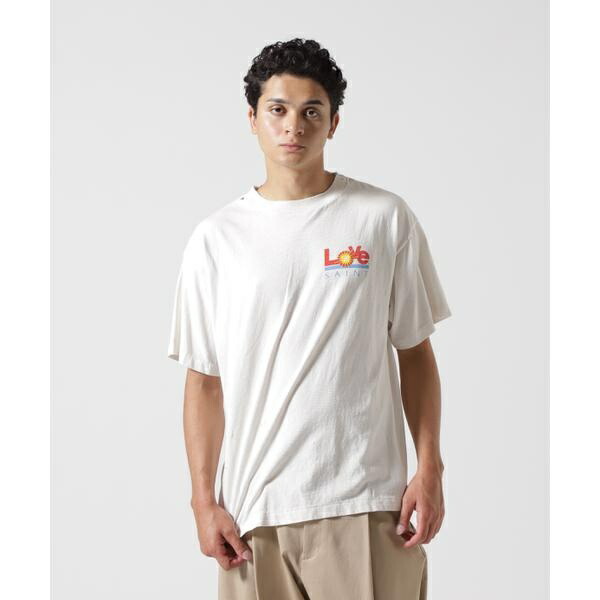 SAINT MICHAEL／セントマイケル／SS TEE／LOVE／WHITE／ロイヤルフラッシュ（ROYAL FLASH）