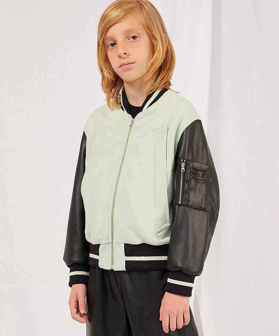 MM6 Maison Margiela バックブランドロゴジップアップブルゾン／エムエムシックス 住み家 マルジェラ（MM6 Maison Margiela）