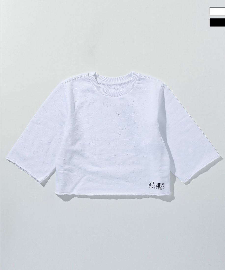 MM6 Maison Margiela ワンポイントブランドロゴ五分丈Tシャツ／エムエムシックス　メゾン　マルジェラ（MM6 Maison Margiela） 12,360円