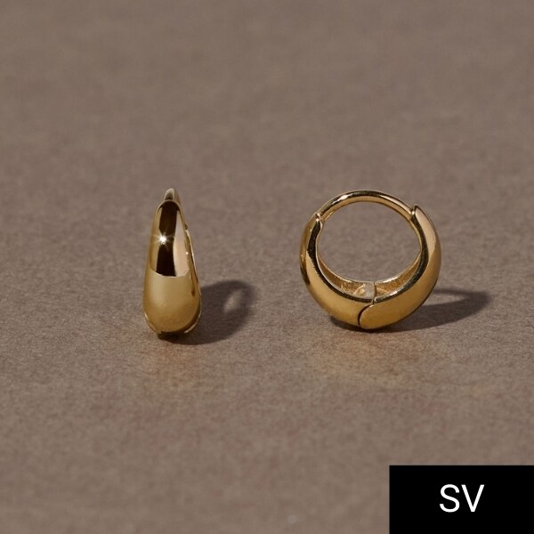 【SV】ドロップフープピアス ゴールド ニッケルフリー／ジュピター（JUPITER）