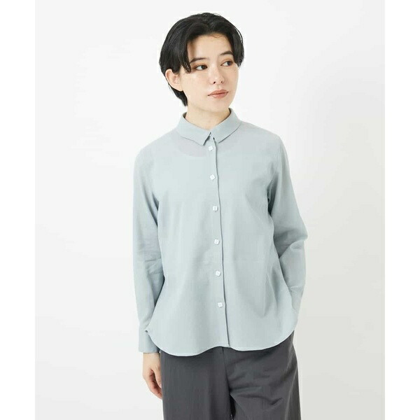 スクエアボタンコットンブラウス／ジャンニ・ロ・ジュディチェ（GIANNI LO GIUDICE） 9,488円