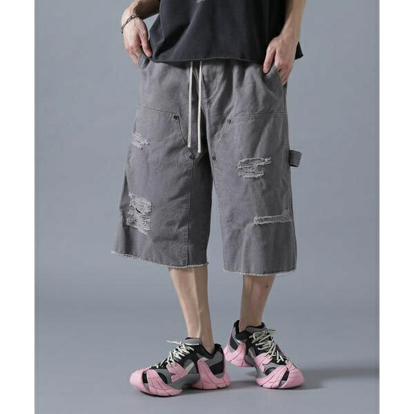 DankeSchon／ダンケシェーン／DAMAGE DUCK WKNEE SHORTS／エルエイチピー（LHP）
