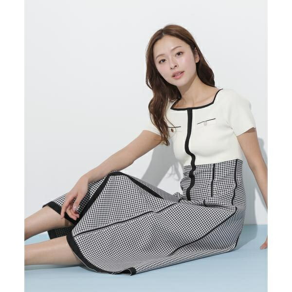 楽天市場】ブラウスドッキングツイードワンピース／ジル バイ