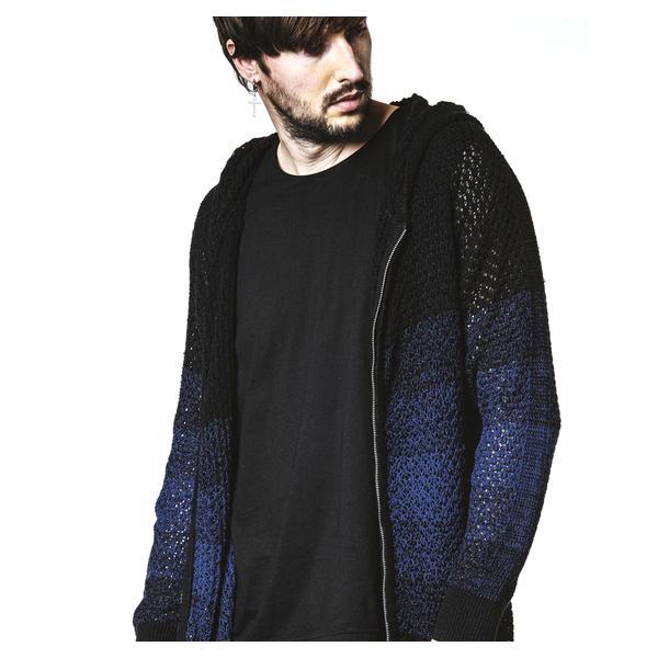 チェンジングシアーニットZIPパーカ/ノーアイディー(NO ID.)