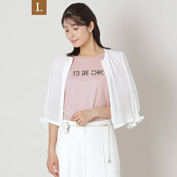 【L】ビジュー ロゴカットソー／トゥービーシック（TO BE CHIC）｜丸井（マルイ）店