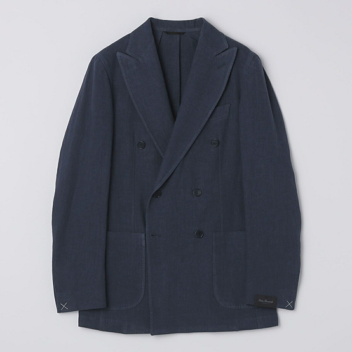 【SHIPS別注】Errico Formicola: リネン キャンバス ダブルジャケット／シップス（SHIPS） 42,900円