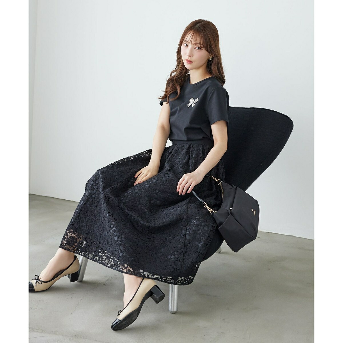 【消臭】LACE A LA CARTE スカート／トッカ（TOCCA）