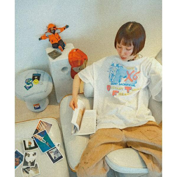 SAINT MICHAEL／セントマイケル／ASTRO SW_SS TEE／ロイヤルフラッシュ（ROYAL FLASH）