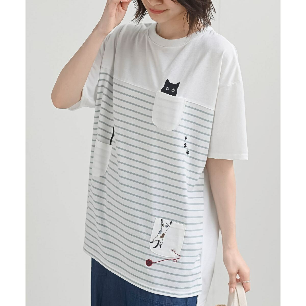 アノネネ（a．no．ne．ne．）/ひょっこりネコＴ 楽天市場】ひょっこりネコT／アノネネ（a.no.ne.ne.） : 丸井（マルイ