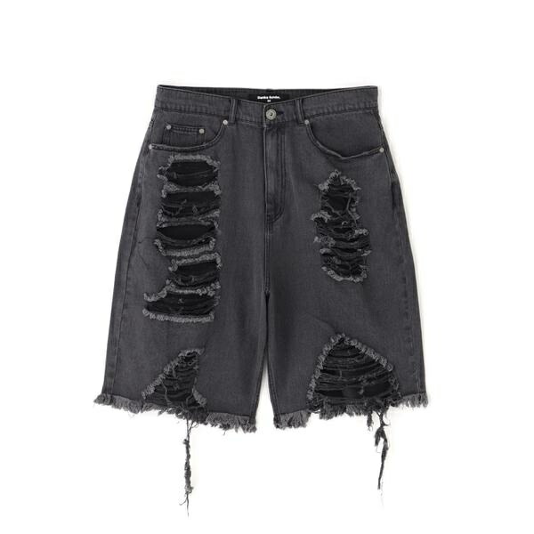 DankeSchon／ダンケシェーン／11oz DAMAGE DENIM SHORTS／エルエイチピー（LHP）