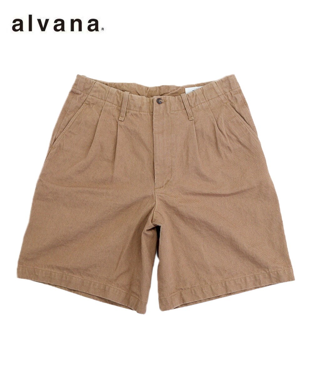 【alvana】NATURAL TWILL SHORT PANTS / 赤銅色 [ALV-9011／スタイライズ（STYLISE） ズボン・パンツ-メンズファッション