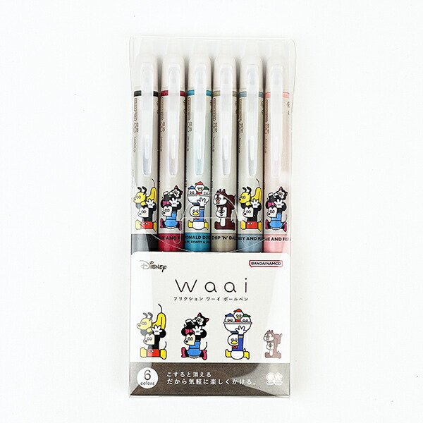 楽天市場】ディズニー フリクションWaai 6色セット 文具 ペン
