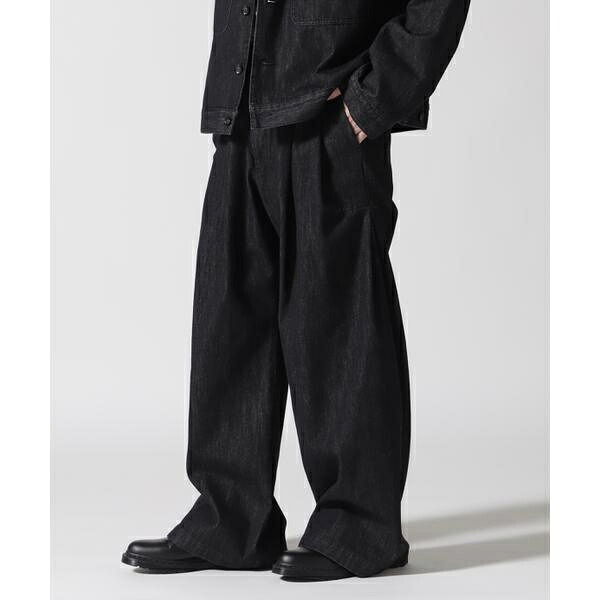 Toironier／トワロニエ／Denim 2Tuck Side Tuck Pants／ガーデン（GARDEN）