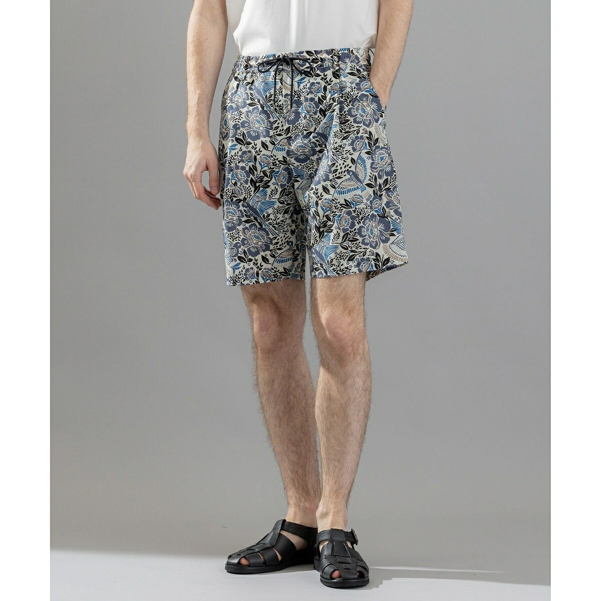 新柄【シワになりにくい】クールドッツストレッチ メキシカントプリント ショートパンツ/ BERMUD／ジョゼフ オム（JOSEPH HOMME）｜丸井（マルイ）店