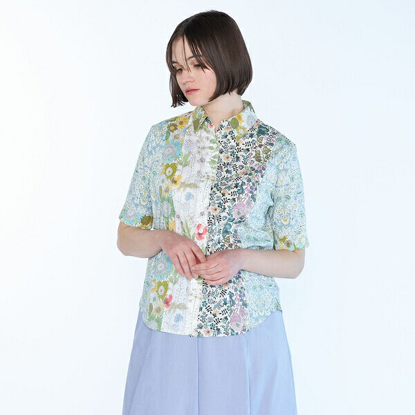 Liberty Printパッチワークブラウス／スキャパ（SCAPA）