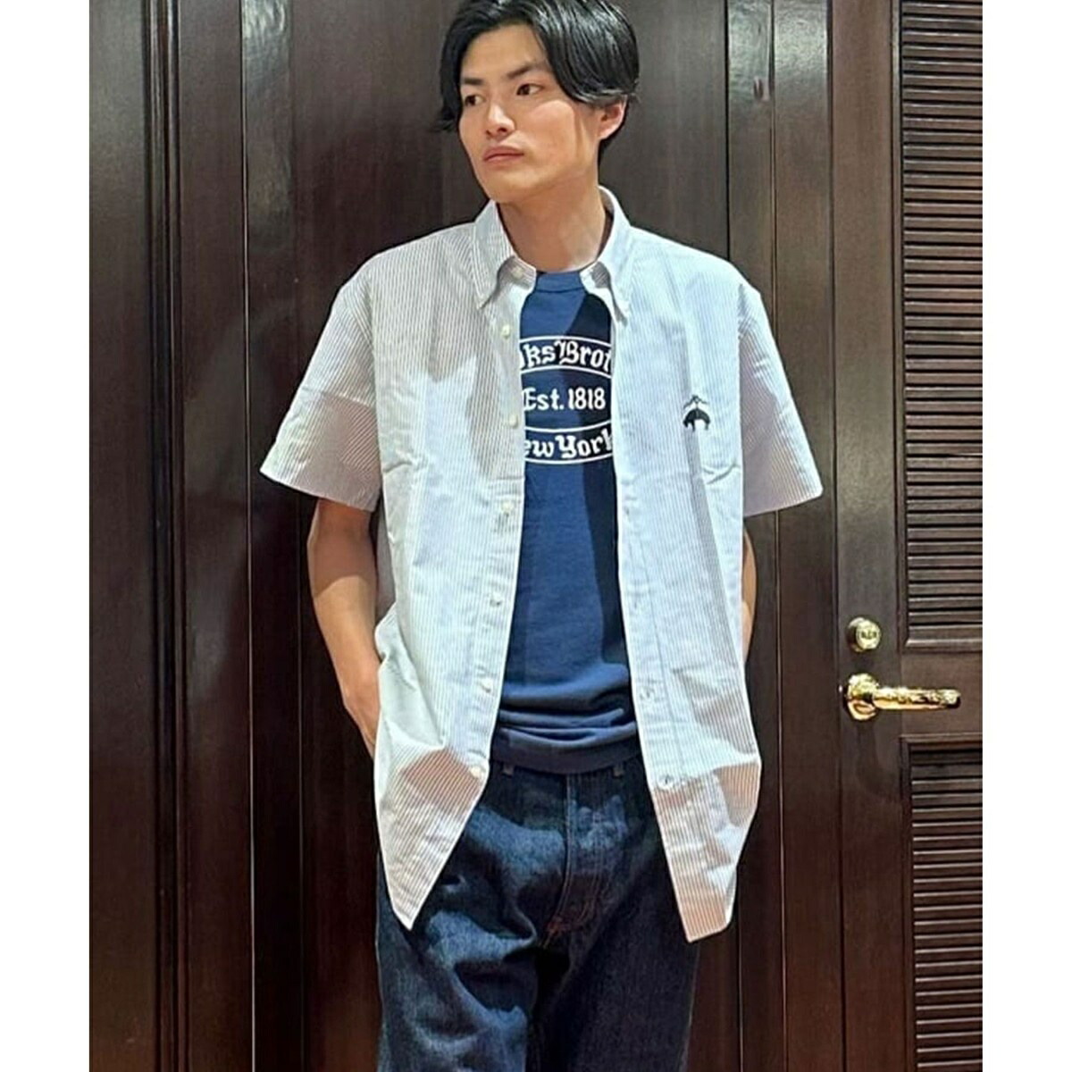 ◆オンラインストア限定◆LOGO Series　ビッグGFロゴ　ショートスリーブ　スポーツシャツ　T／ブルックスブラザーズ（Brooks Brothers） 13,860円