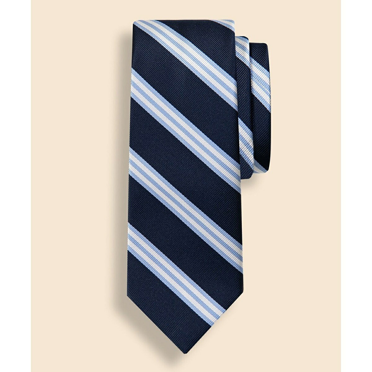 シルク BB#1ストライプ レップタイ Made in USA/ブルックスブラザーズ(Brooks Brothers)