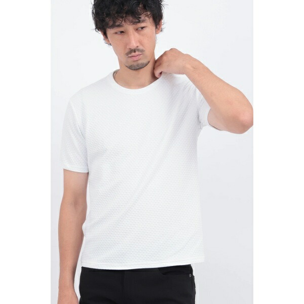 HIGH STREET∴RIPAトライアングルモノグラムクルーネック半袖カットソー／ハイストリート（HIGH STREET）