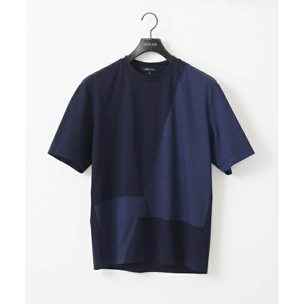 【セットアップ】切り替えクルーネック半袖カットソー／ミッシェルクランオム（MICHEL KLEIN HOMME）