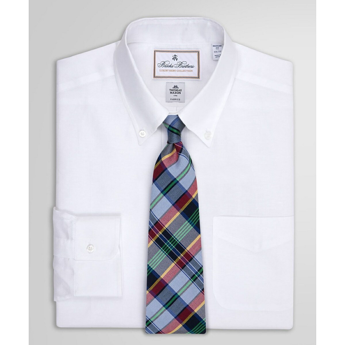 コットン/リネン ソリッド ドレスシャツ Regular Fit／ブルックスブラザーズ（Brooks Brothers） 24,992円