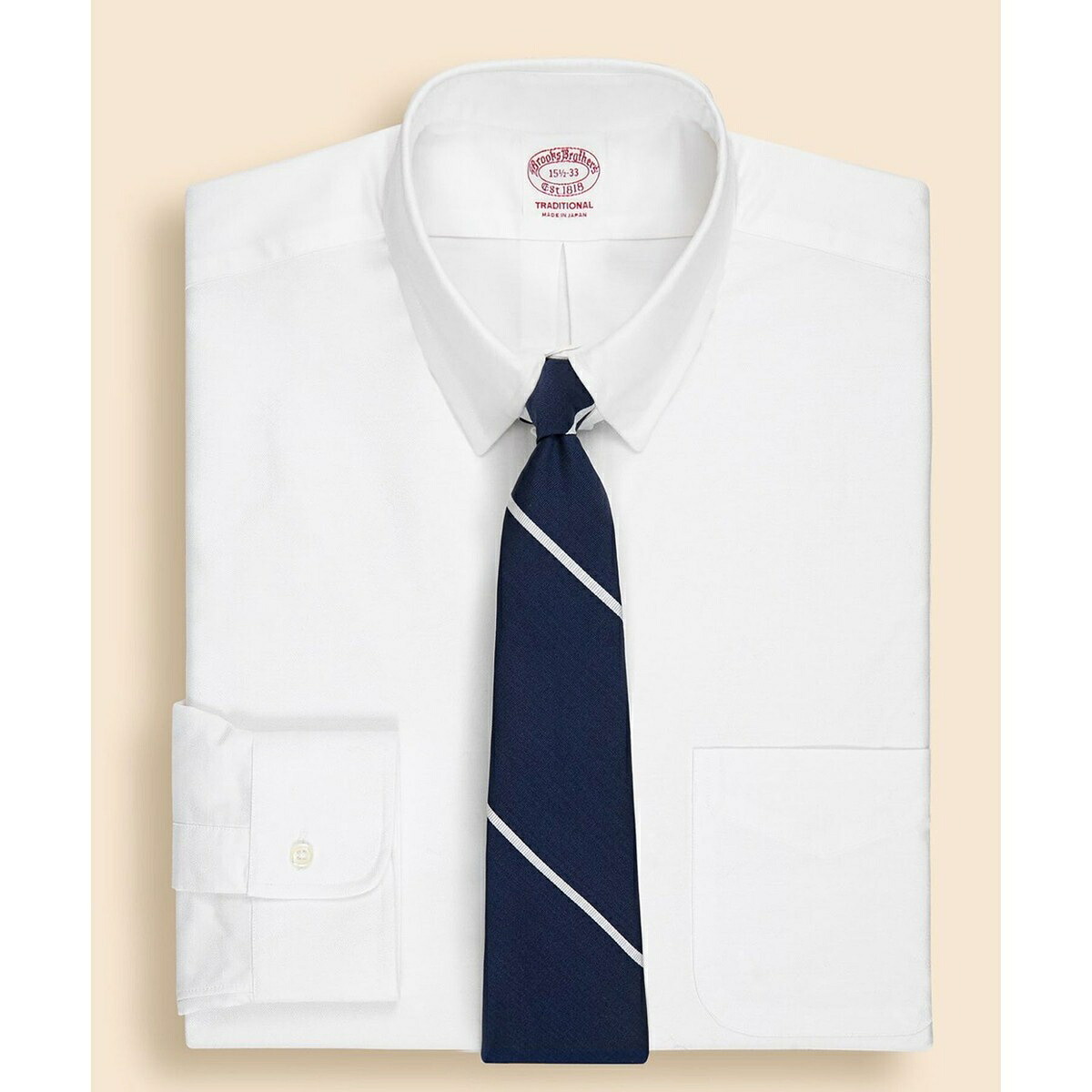 ◆JAPAN TRAD.◆ スーピマコットン　タブカラー　６つ釦　ドレスシャツ　Traditiona／ブルックスブラザーズ（Brooks Brothers）｜丸井（マルイ）店 13,213円