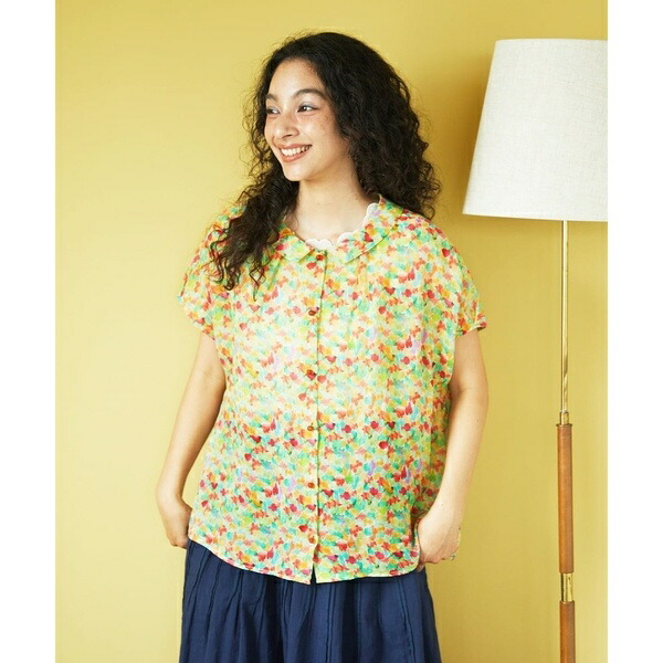楽天市場】Bail de flores フラワープリントブラウス／ホコモモラ