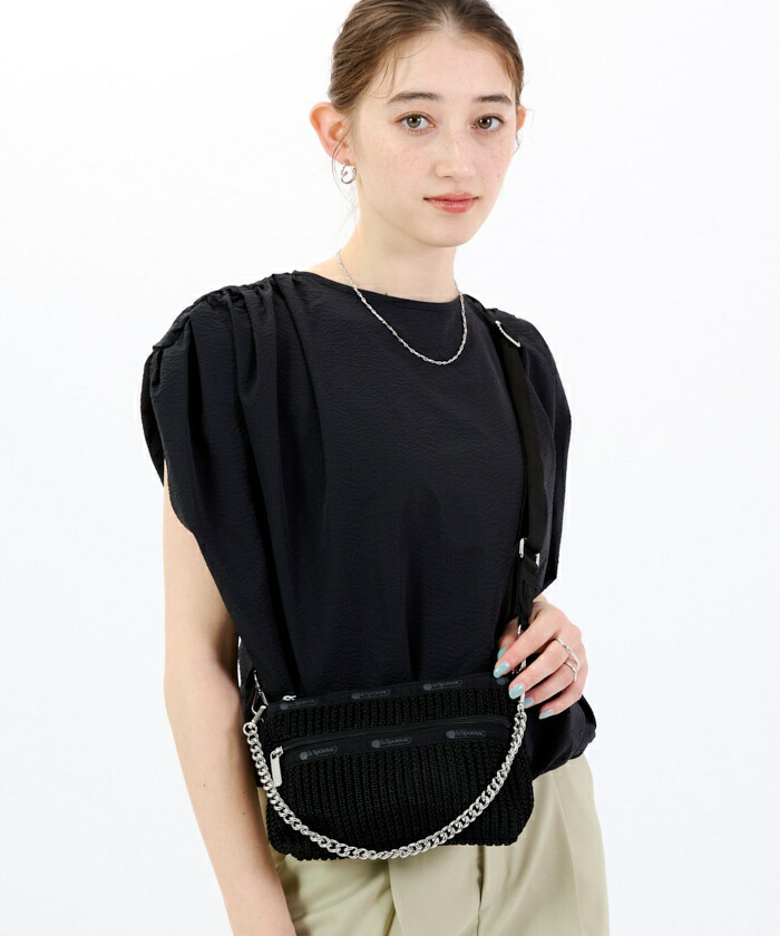 楽天市場】レスポートサック LeSportsac CHAIN CROCHET MED