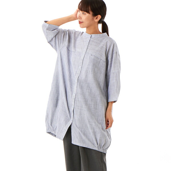 楽天市場】【大きいサイズレディース】ドット柄レイヤー袖ブラウス