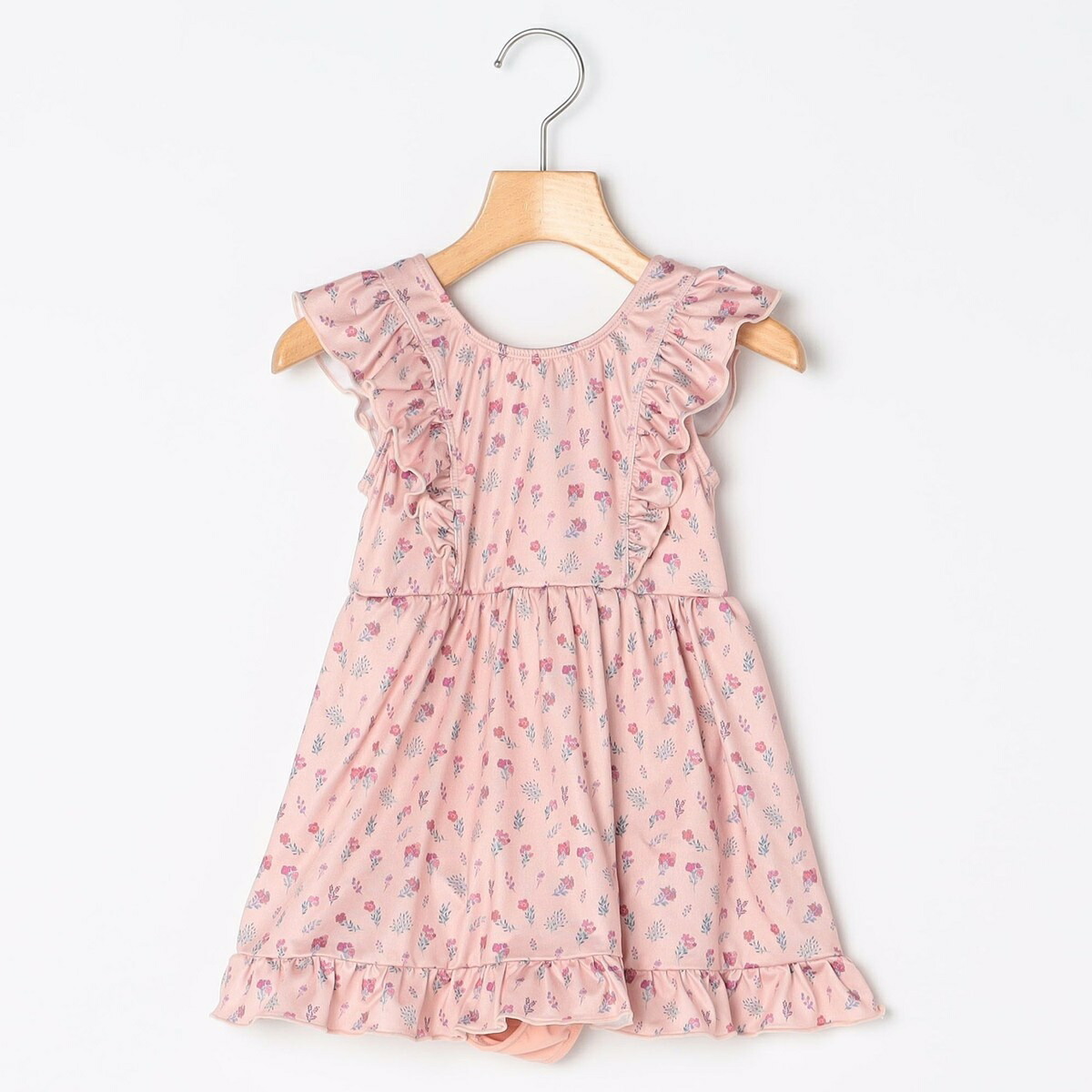 SHIPS KIDS:140～150cm / フラワー フリル スイム ワンピース／シップス（SHIPS）