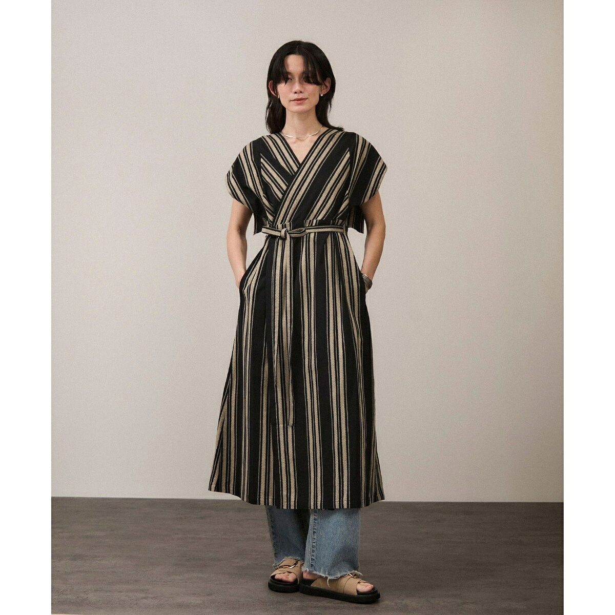 【J'aDoRe・店舗限定】【WONDER FULL LIFE/ワンダーフルライフ】APRON DR／サロン アダム エ ロペ（SALON adam et rope' ）