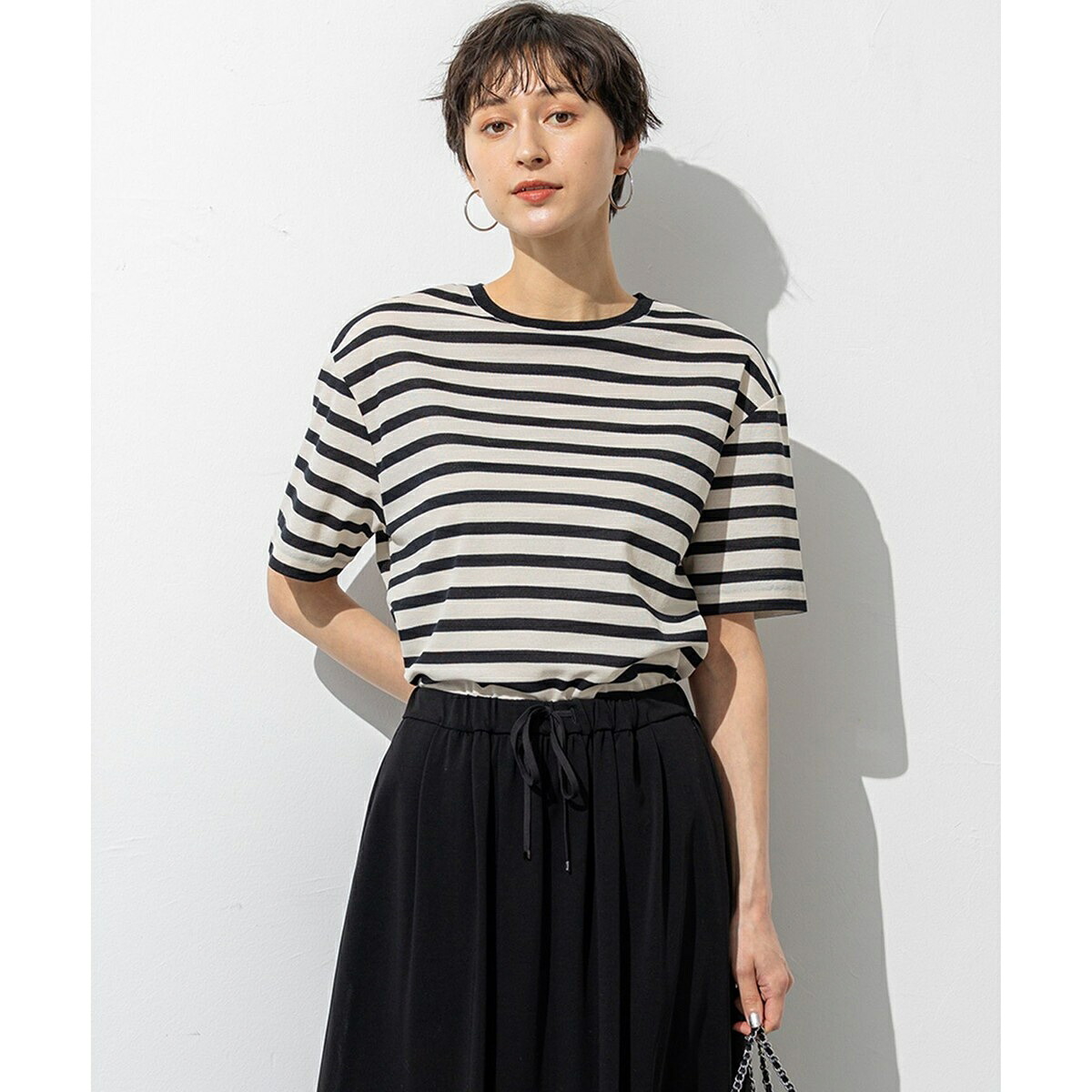 【洗える】シアーフライスボーダー Tシャツ／23区（23KU） 7,040円
