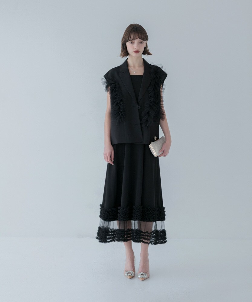 楽天市場】【LEJA】ドット柄ボレロマーメイドワンピースセットアップ