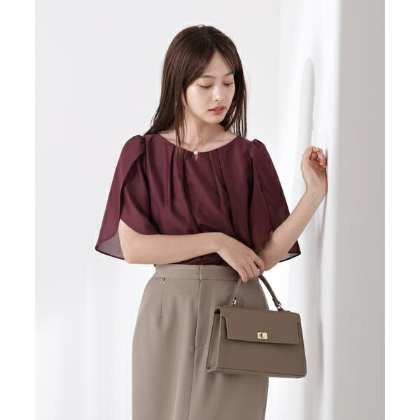 楊柳キャンディースリーブブラウス　24AW GRL 楊柳シフォンキャンディスリーブブラウス[dk1113] - メルカリ