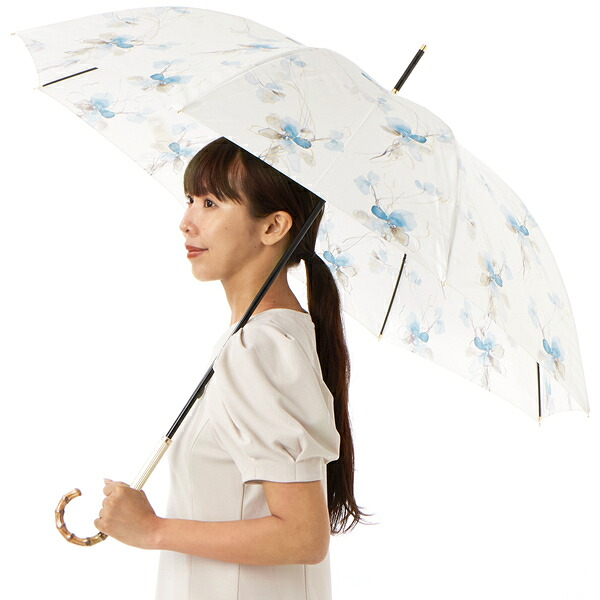 【 JILL STUART】グラデーションフラワープリント雨傘(長傘)/ジル スチュアート(JILL STUART)|丸井(マルイ)店