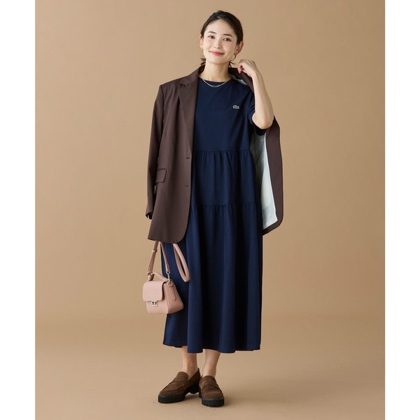 ティアード切り替え コットンドレス マキシ丈 ワンピース／ラコステ（LACOSTE）｜丸井（マルイ）店