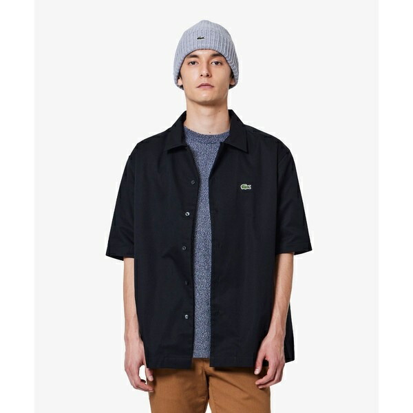 シルクブレンドオープンカラーシャツ／ラコステ（LACOSTE）