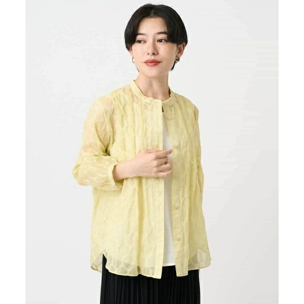 【小さいサイズ】ドットシアータックロングシャツ／ヒロコビス（hirokobis） 15,092円