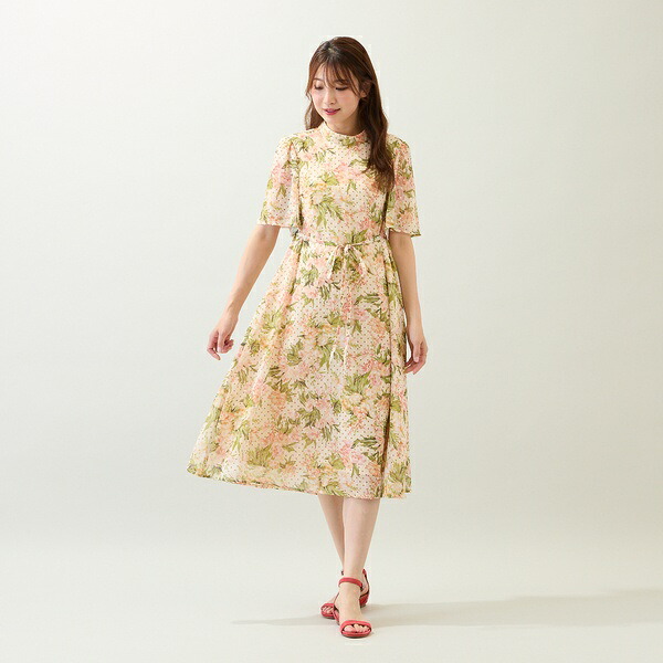 【室内用便器聞き入れる】アンティークローズプリントワンピース／ローズティアラ（Rose Tiara） レディースファッション-ワンピース