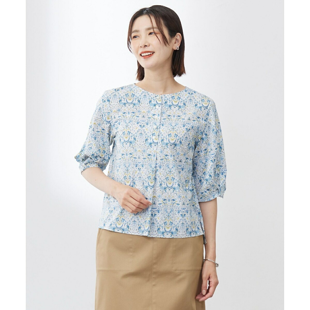 【洗える】LIBERTY ボートネック ブラウス／Ｊプレス（J.PRESS） 7,227円