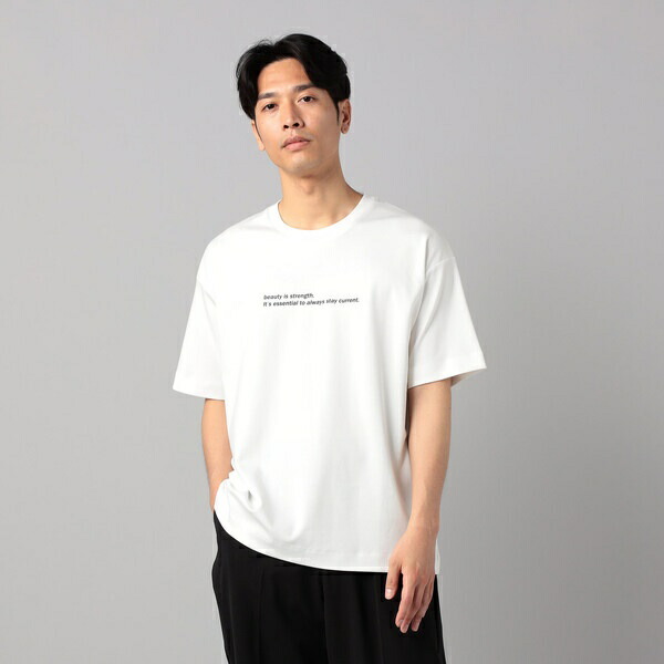 シルキースムース ロゴTシャツ／コムサ・メン（COMME CA MEN）