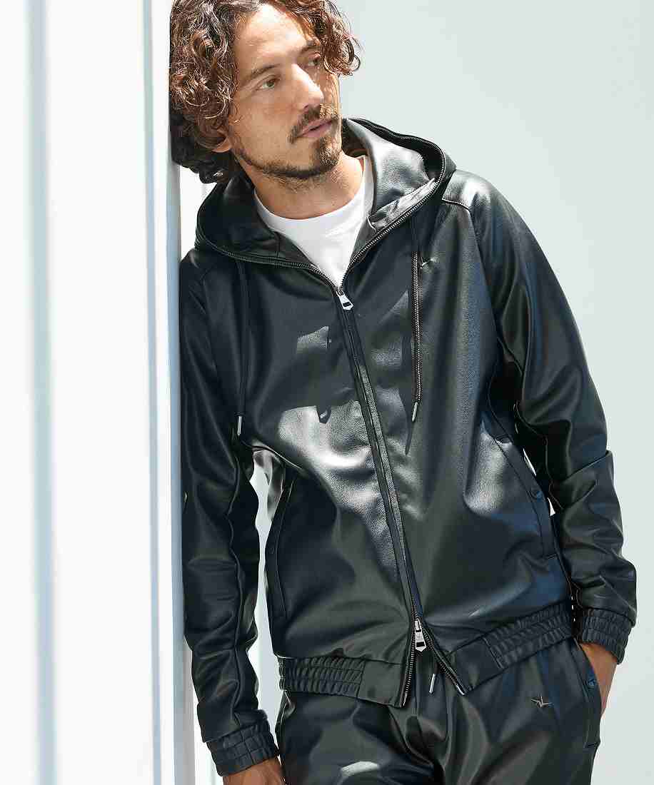 楽天市場】1PIU1UGUALE3 RELAX ストレッチレザーダブルライダース