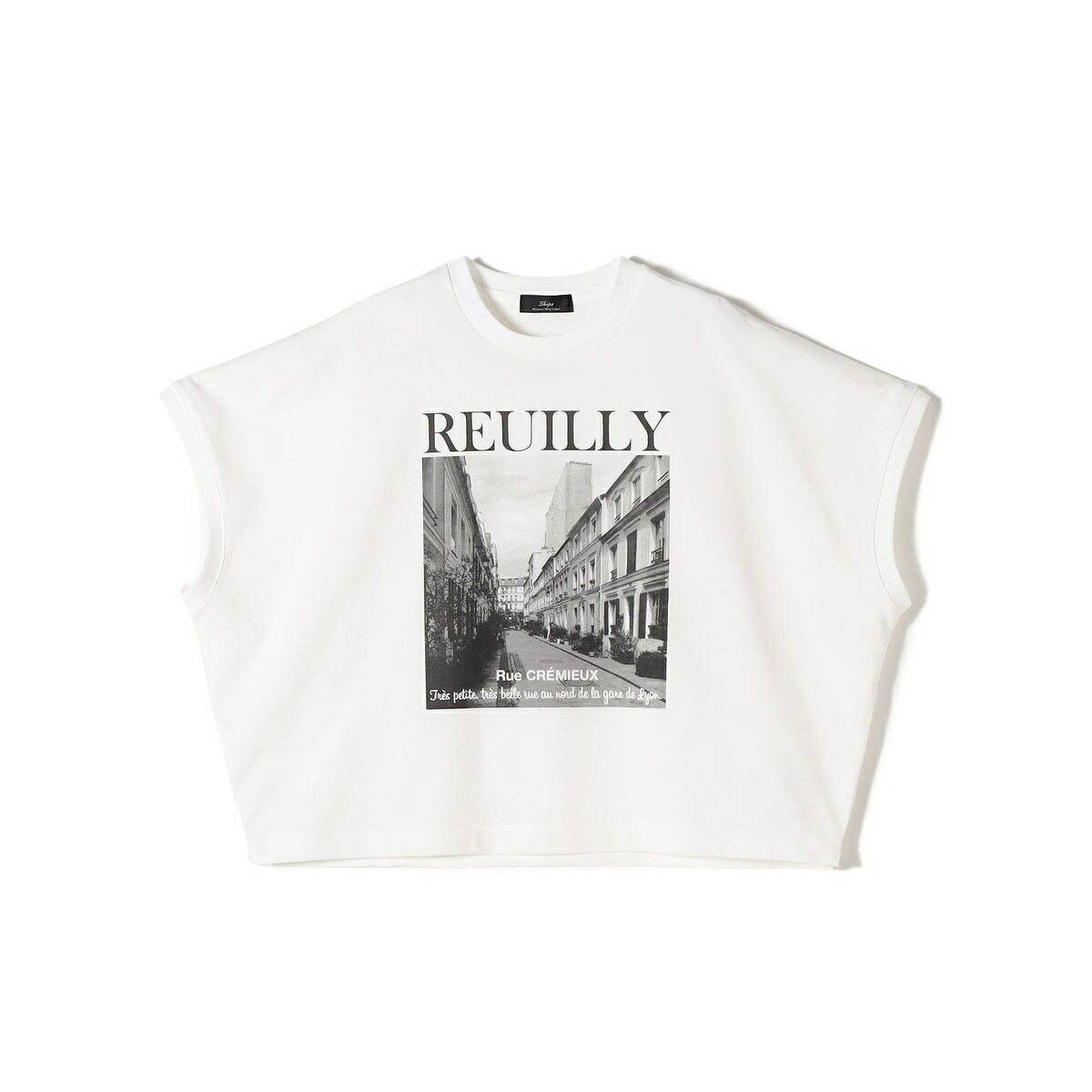 SHIPS Primary Navy Label:PHOTO プリント ジャージー プルオーバー/シップス(SHIPS)