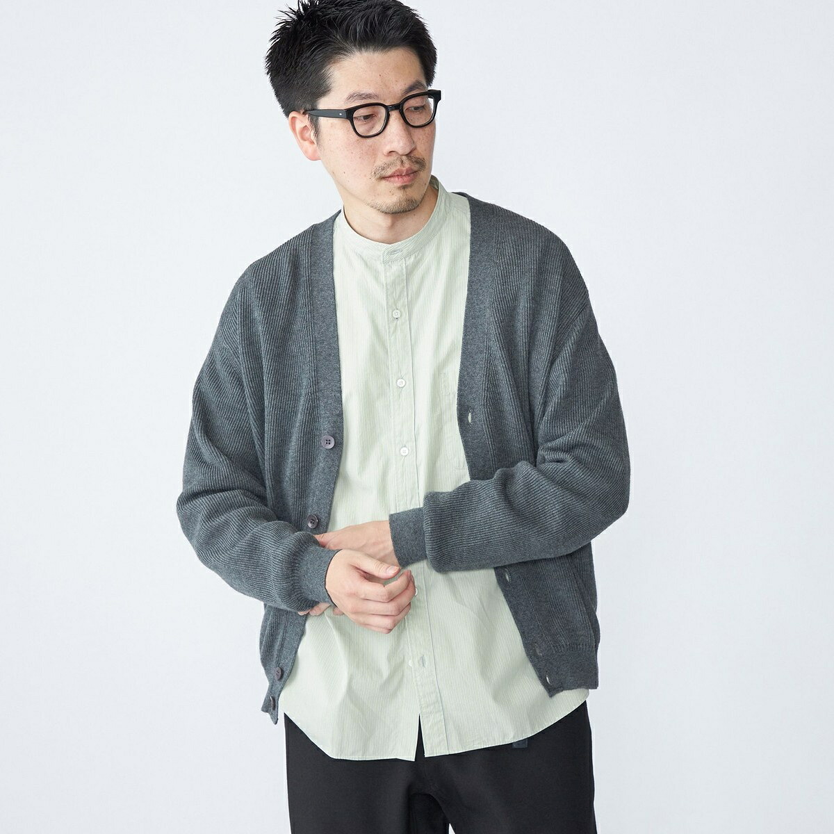 SHIPS: 奥山メリヤス V素っ首 ジレー／シップス（SHIPS）